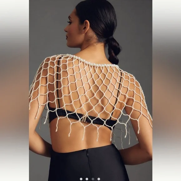 Anthropologie Pearl Cape - Picture 3 of 4